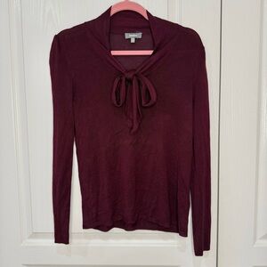 Neiman Marcus Bow Long Sleeve Knit